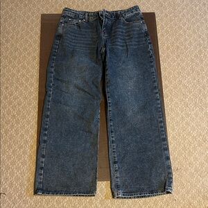Edikted Relaxed Fit Dark Blue Jeans
